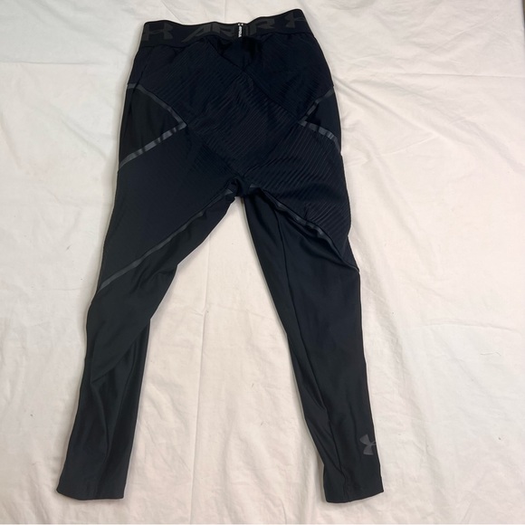 Under Armour Women’s Yoga Compression Capri Leggings Black Size M L051022 - Picture 2 of 5